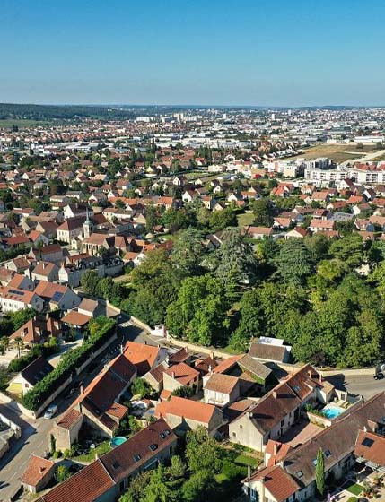 Photo vue aérienne de perrigny