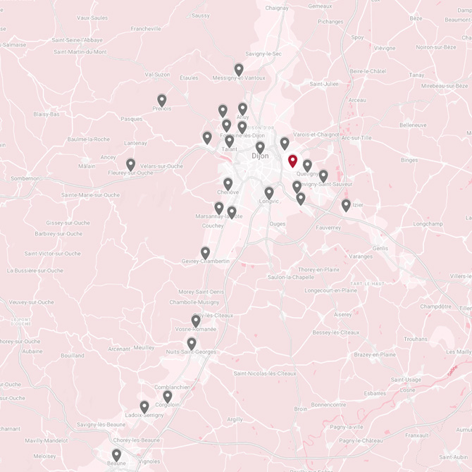 Carte zone d'interventions